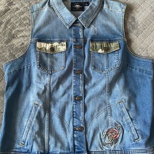 Women’s Harley Davidson Jean vest
